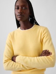 Gap Yellow CashSoft Crew Jumper - Image 4 of 4