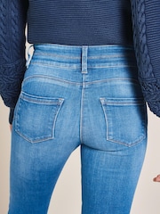 Mid Blue Denim Wash Lift, Slim And Shape Slim Jeans - Image 5 of 5