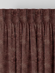 William Morris At Home Burgundy Red Burgundy Marigold Velvet Made to Measure Curtains - Image 5 of 9