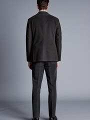 Charles Tyrwhitt Grey Italian Moleskin Slim Fit Jacket - Image 2 of 6