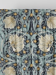 William Morris At Home Indigo Blue Pimpernel Velvet Made to Measure Curtains - Image 5 of 9