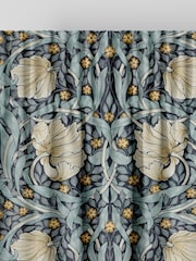 William Morris At Home Indigo Blue Pimpernel Velvet Made to Measure Curtains - Image 6 of 9