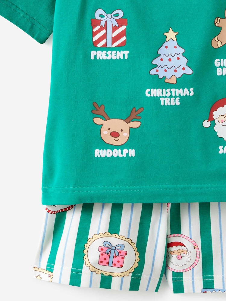 Cotton On Green Kids Dreamdrift Family Xmas Pyjamas Set - Image 4 of 4