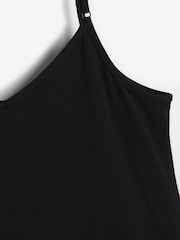 Black/White Naturally Cooling Cotton Midi Slips 2 Pack - Image 4 of 4