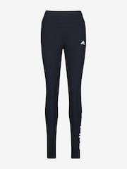 adidas Navy Essentials Linear Logo Leggings - Image 5 of 5