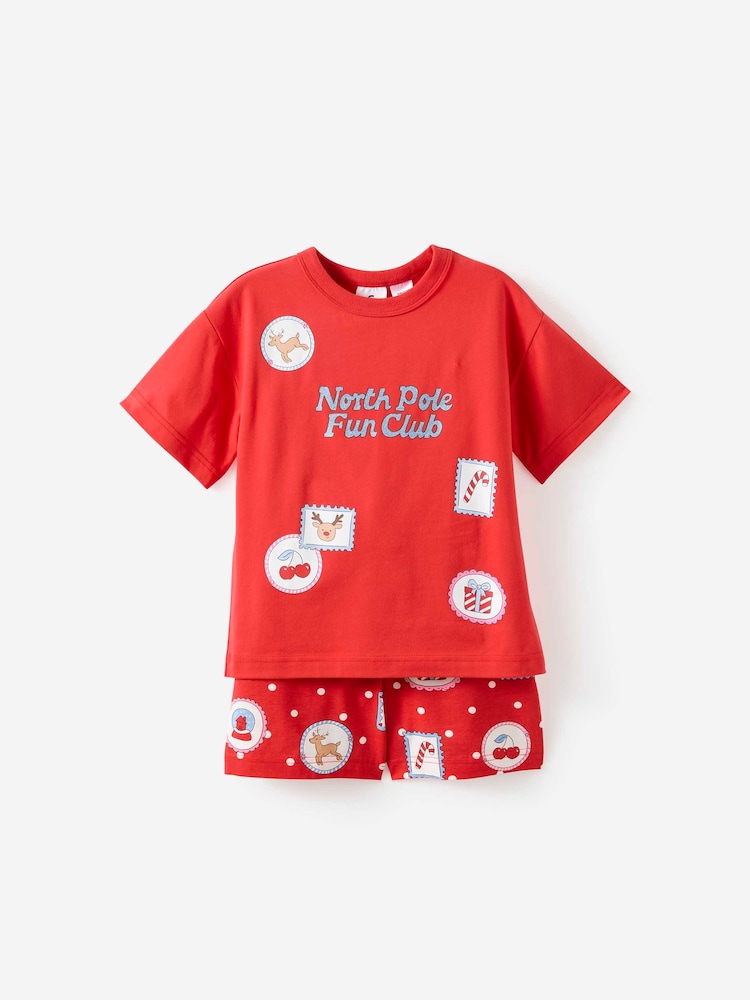 Cotton On Red Kids Dreamdrift Family Xmas Pyjamas Set - Image 1 of 3