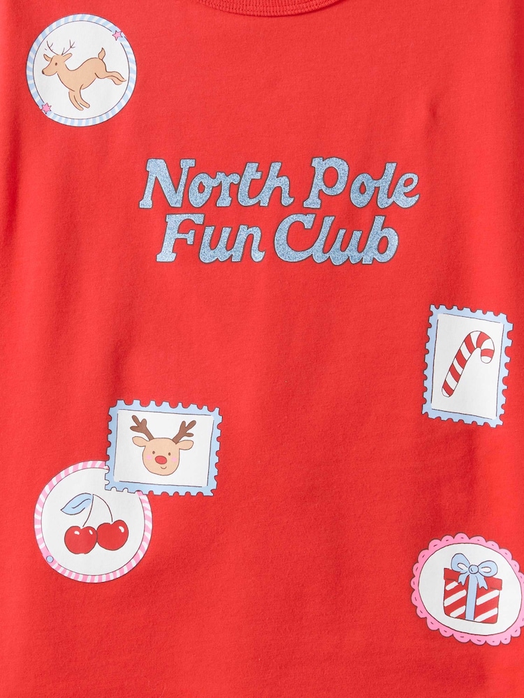 Cotton On Red Kids Dreamdrift Family Xmas Pyjamas Set - Image 2 of 3