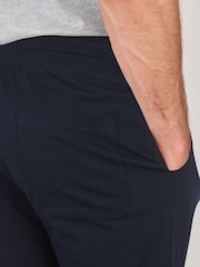 Blue/Grey 100% Cotton Jersey Pyjama Shorts Set 2 Pack - Image 2 of 2