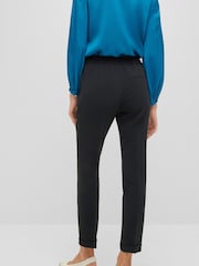 BOSS Black Regular Fit Crease Resistant Japanese Crepe Cropped Trousers - Image 2 of 6