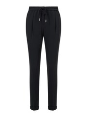 BOSS Black Regular Fit Crease Resistant Japanese Crepe Cropped Trousers - Image 5 of 6
