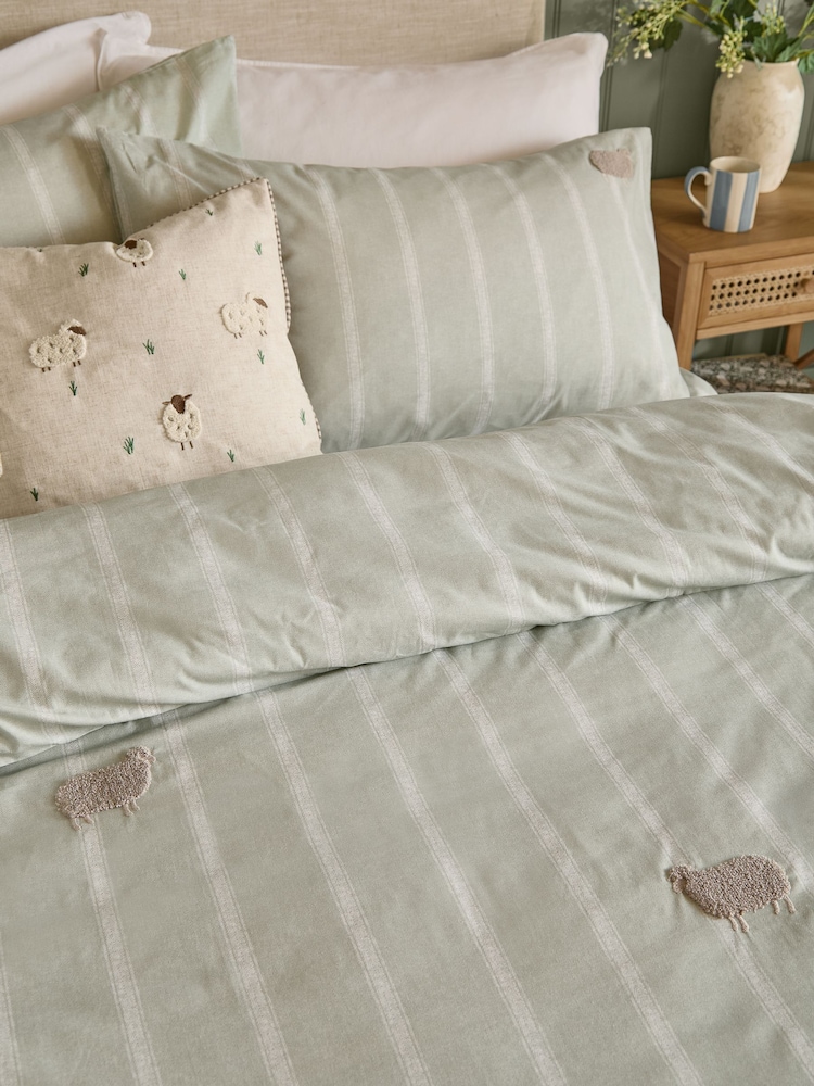 Wylder Ramble Sheep Cotton Tufted Duvet Set - Bilde 2 av 3