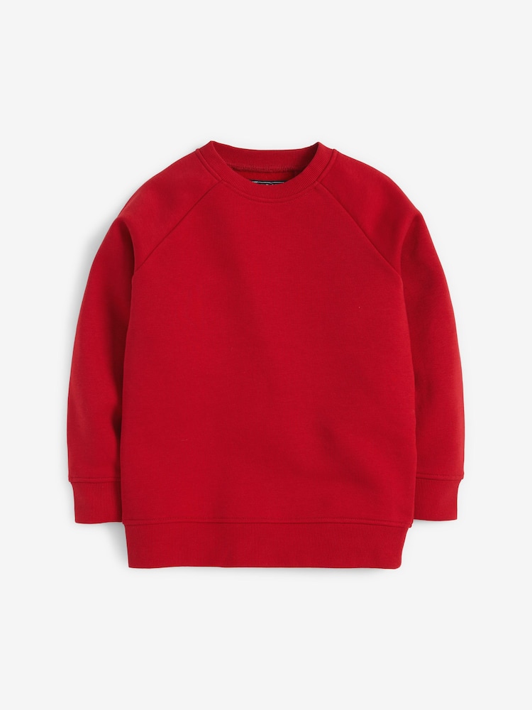 Red 2 Pack Crew Neck School Sweater (3-16yrs) - Image 2 of 4