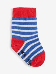 JoJo Maman Bébé Cobalt 3-Pack Emergency Vehicles Socks - Image 3 of 4