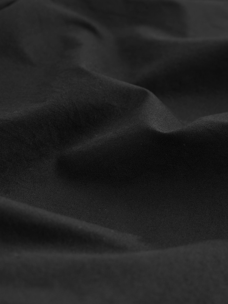 Black Wide Leg Chino Cargo Trousers - Image 6 of 6 Black Wide Leg Chino Cargo Trousers - Image 6 of 6