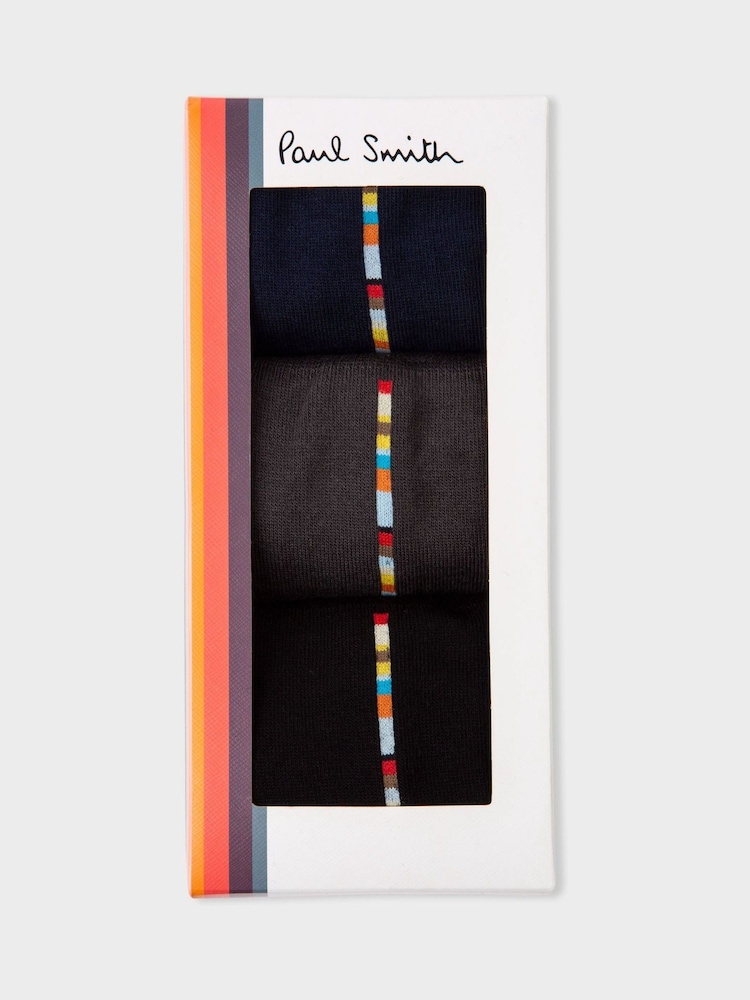 Paul Smith Black Socks Set of 3 Pack - Image 1 of 3 Paul Smith Black Socks Set of 3 Pack - Image 1 of 3