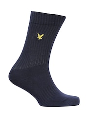Lyle & Scott White Socks 5 Pack - Image 4 of 7