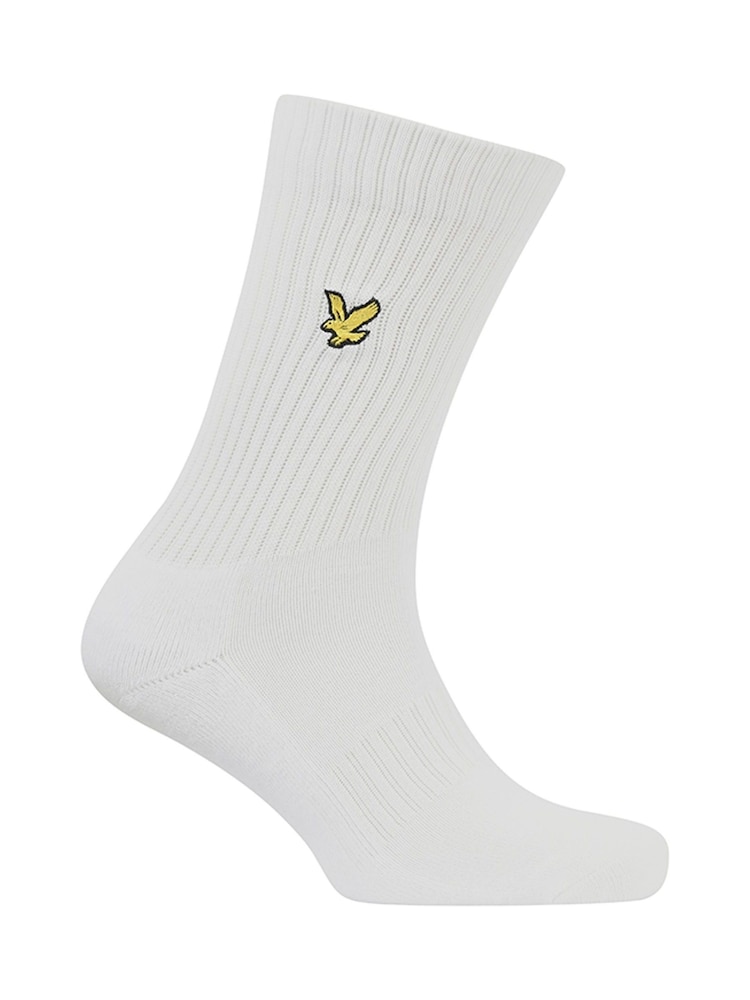 Lyle & Scott Bright White Socks 5 Pack - Image 5 of 5 Lyle & Scott Bright White Socks 5 Pack - Image 5 of 5