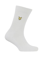 Lyle & Scott White Socks 5 Pack - Image 6 of 7