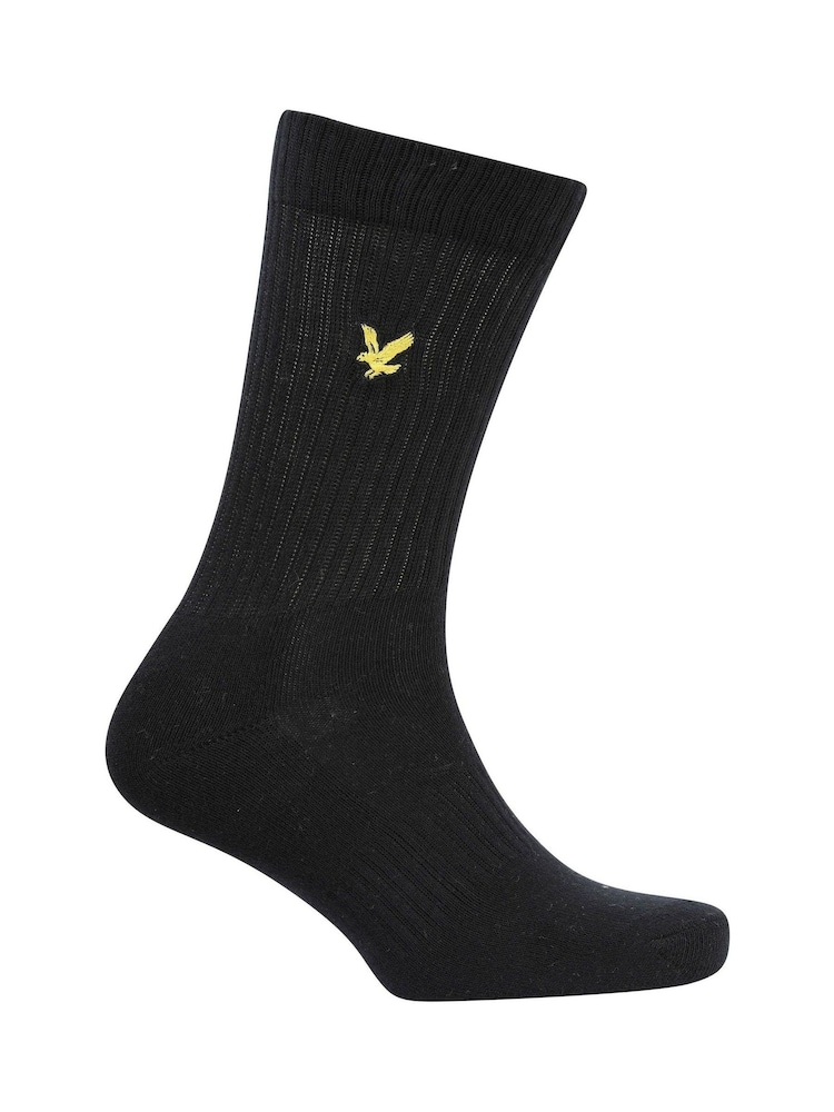 Lyle & Scott White Socks 5 Pack - Image 7 of 7