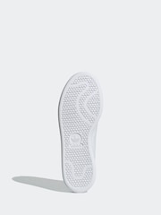 adidas Originals White/Gold Stan Smith Trainers - Image 7 of 9