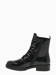 Gabor Halkirk Black Patent Fashion Ankle Boots - Image 2 of 6