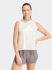Бело-розовый - Спортивная майка с логотипом adidas Train Essentials - Изображение 2 из 8