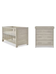 Obaby Grey Wash Nika Nursery Furniture Set 2 Piece - Image 2 of 6
