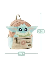Peers Hardy Brown The Mandalorian Grogu 3D Ears Backpack - Image 3 of 6