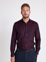 Blue Slim Fit Puppytooth Tuxedo Suit: Jacket - Image 16 of 17