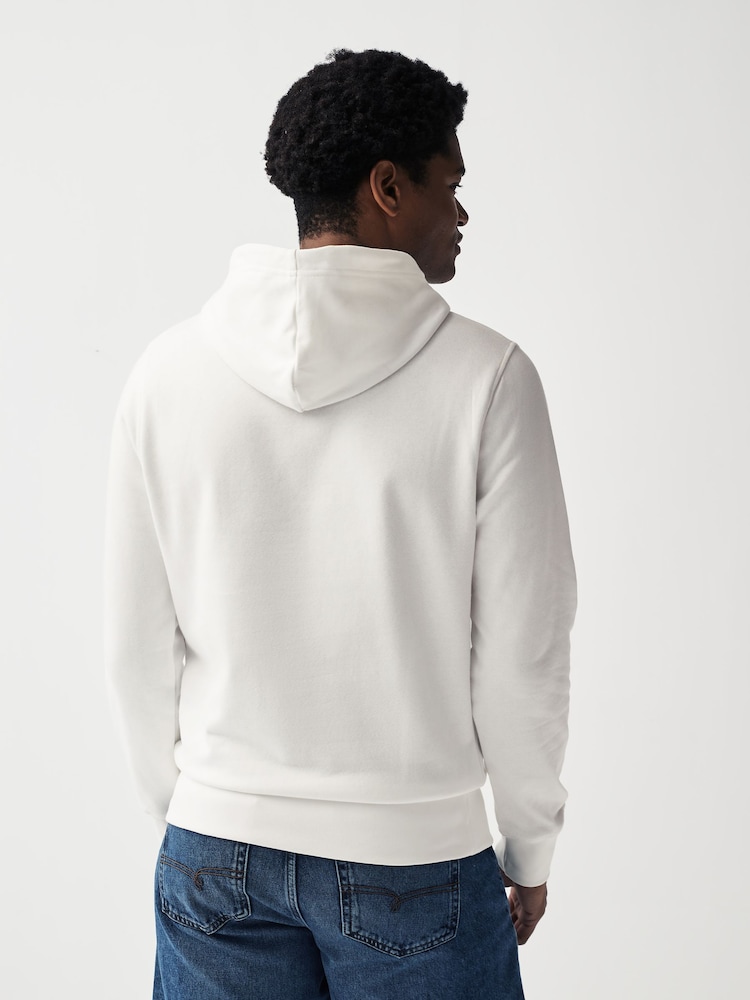 GANT Cream Eggshell Printed Graphic Hoodie - Image 2 of 5