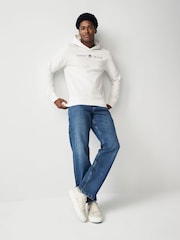 GANT Cream Eggshell Printed Graphic Hoodie - Image 3 of 5
