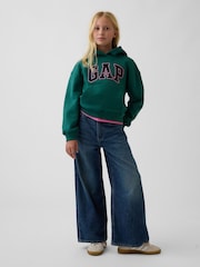 Gap Green & Pink Vintage Soft Relaxed Hoodie (4-13yrs) - Image 3 of 5