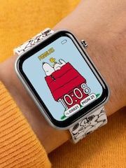 Peers Hardy White Peanuts Snoopy White Printed Strap Smart Watch - Image 1 of 6