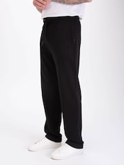 Luke 1977 Black Porto Uncuffed Joggers - Image 1 of 8