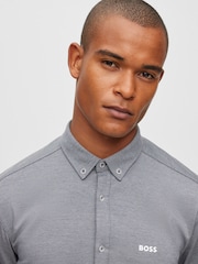 BOSS Blue Biado Button Down Collar Long Sleeve Shirt - Image 4 of 6