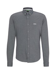 BOSS Blue Biado Button Down Collar Long Sleeve Shirt - Image 6 of 6