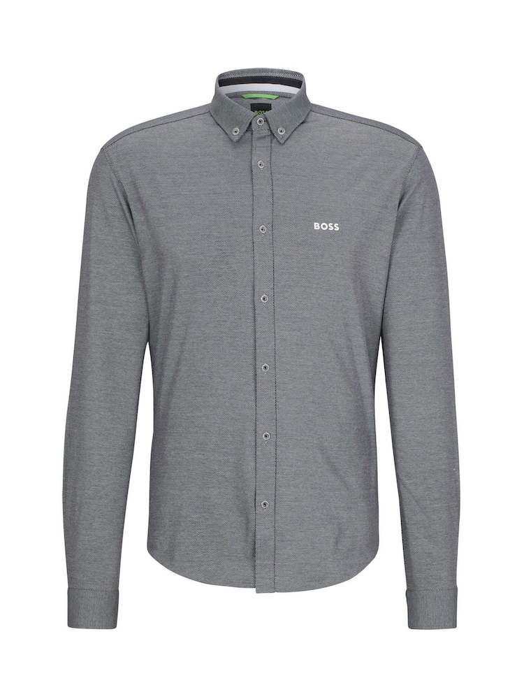 BOSS Blue Biado Button Down Collar Long Sleeve Shirt - Image 6 of 6 BOSS Blue Biado Button Down Collar Long Sleeve Shirt - Image 6 of 6