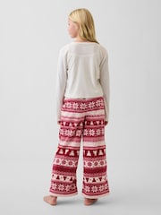 Gap Red Fair Isle Cosy Pyjama Bottoms (6-13yrs) - Image 2 of 5