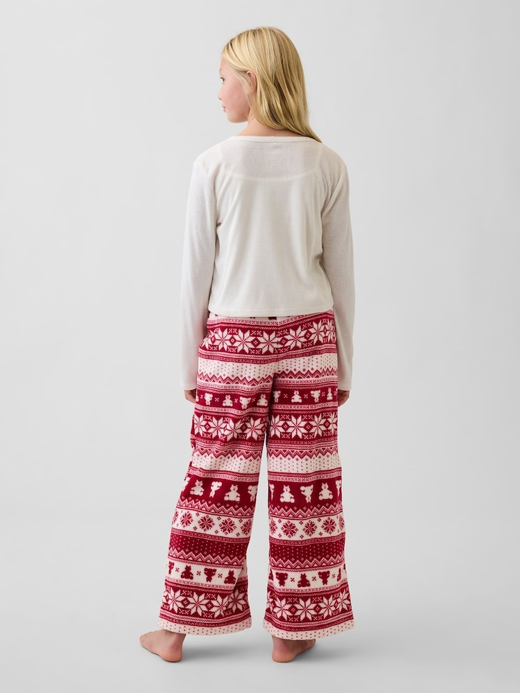 Gap Red Fair Isle Cosy Pyjama Bottoms (6-13yrs) - Image 2 of 5 Gap Red Fair Isle Cosy Pyjama Bottoms (6-13yrs) - Image 2 of 5