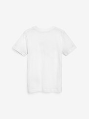 Nike White Kids Futura Little 100% Cotton Logo T-Shirt - Image 2 of 3