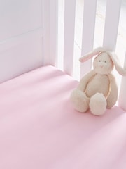 Silentnight 2 Pack Pink Kids Safe Nights Cot Bed 100% Cotton Fitted Sheets - Image 1 of 10