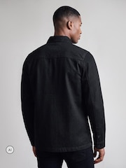 Luke 1977 Black Down Overshirt - Image 2 of 7