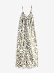 Green Animal Maxi Summer Dress - Image 8 of 9