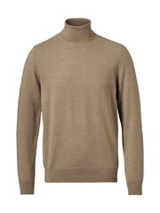 Charles Tyrwhitt Natural Pure Merino Roll Neck Jumper - Image 4 of 6