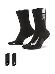 Nike Black/White Multiplier Crew Socks 2 Pack - Image 2 of 8