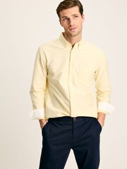 Joules Oxford Yellow Long Sleeve Classic Fit Shirt - Image 1 of 7