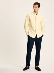 Joules Oxford Yellow Long Sleeve Classic Fit Shirt - Image 4 of 7