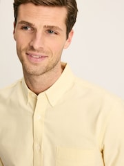 Joules Oxford Yellow Long Sleeve Classic Fit Shirt - Image 5 of 7