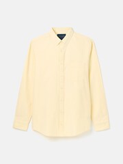 Joules Oxford Yellow Long Sleeve Classic Fit Shirt - Image 7 of 7