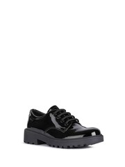 Geox Junior Girls Casey Black Shoes - Image 2 of 5